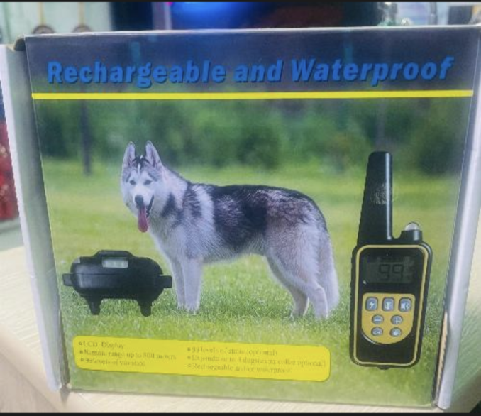 Rechargable and waterproof trainings collar