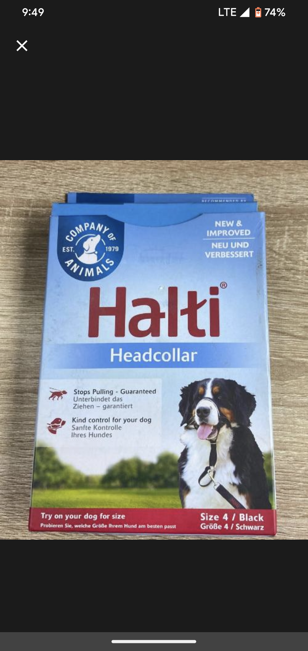 Halti hard collar