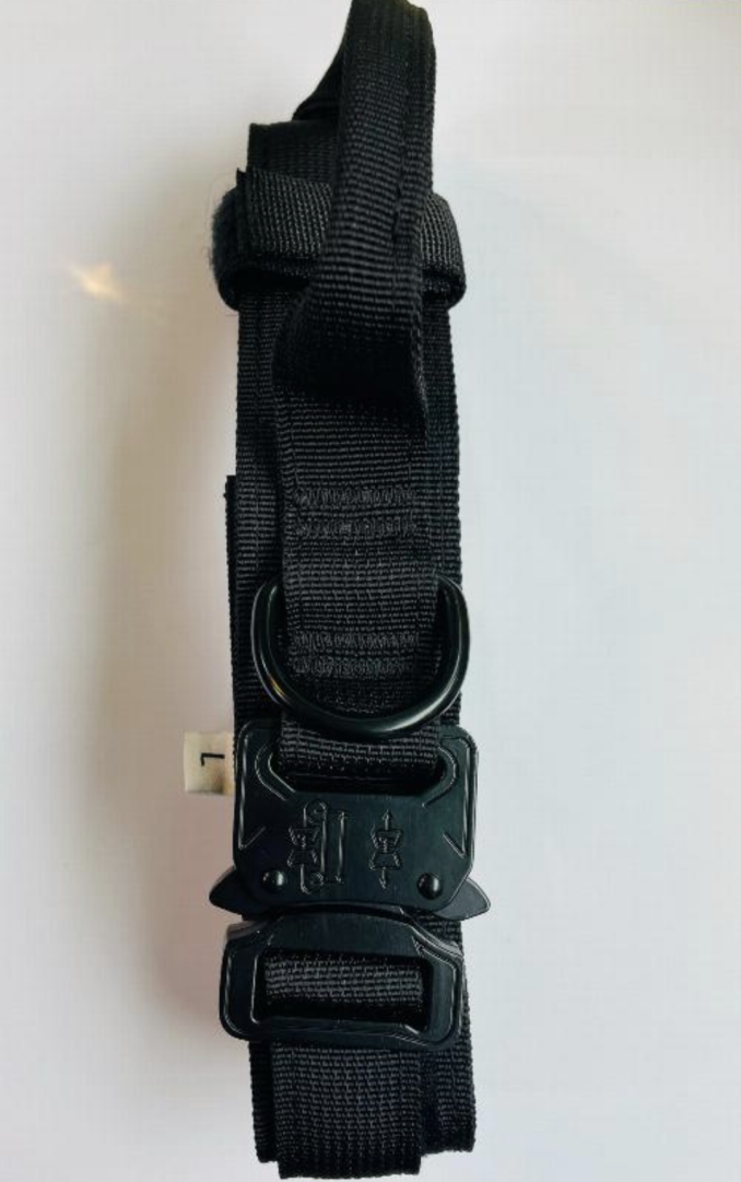 Dog black collar large