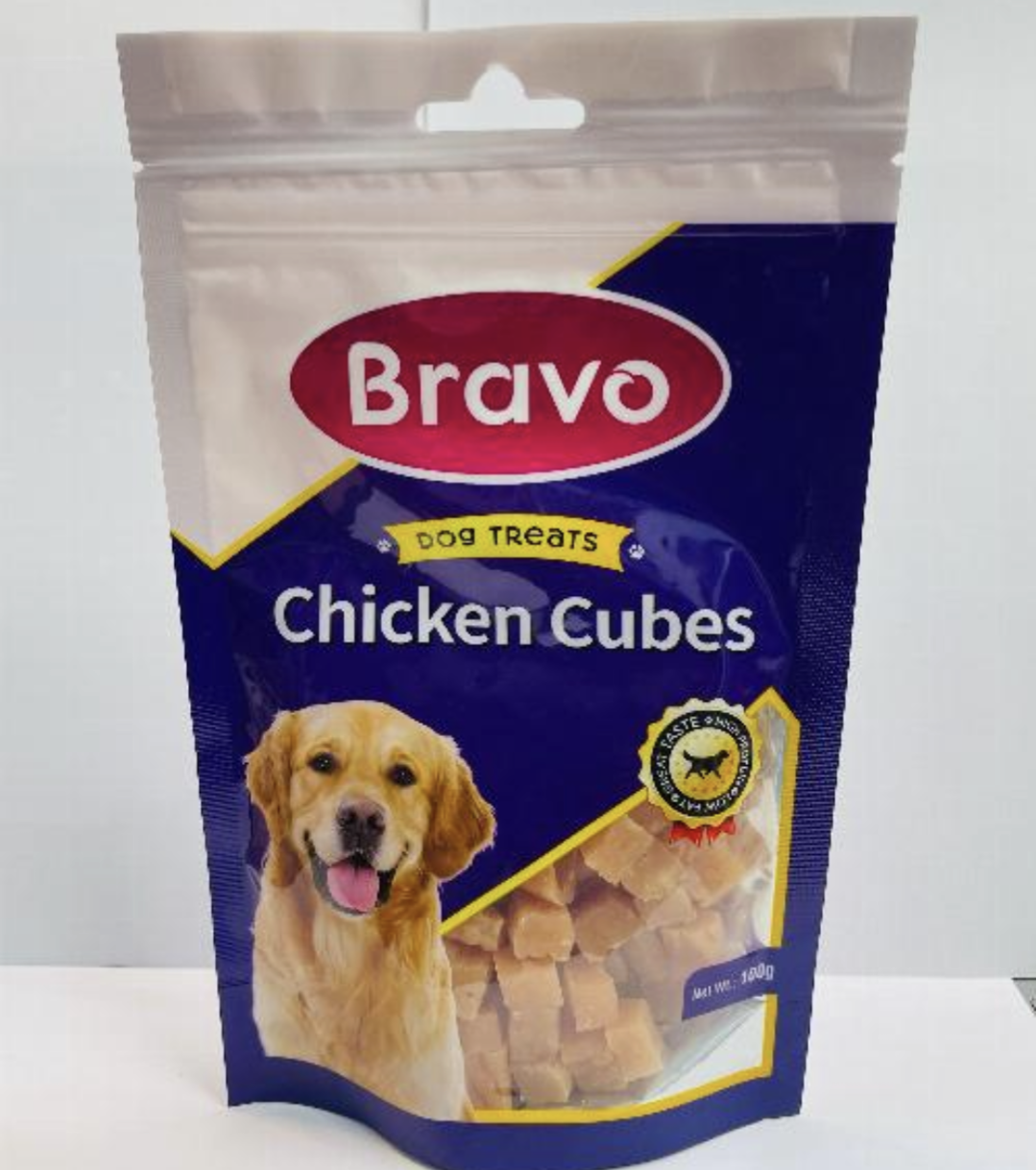 DOG Treat Chicken Cubes 100g