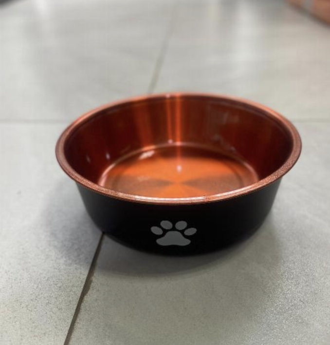 Black & Bronze Dog plate