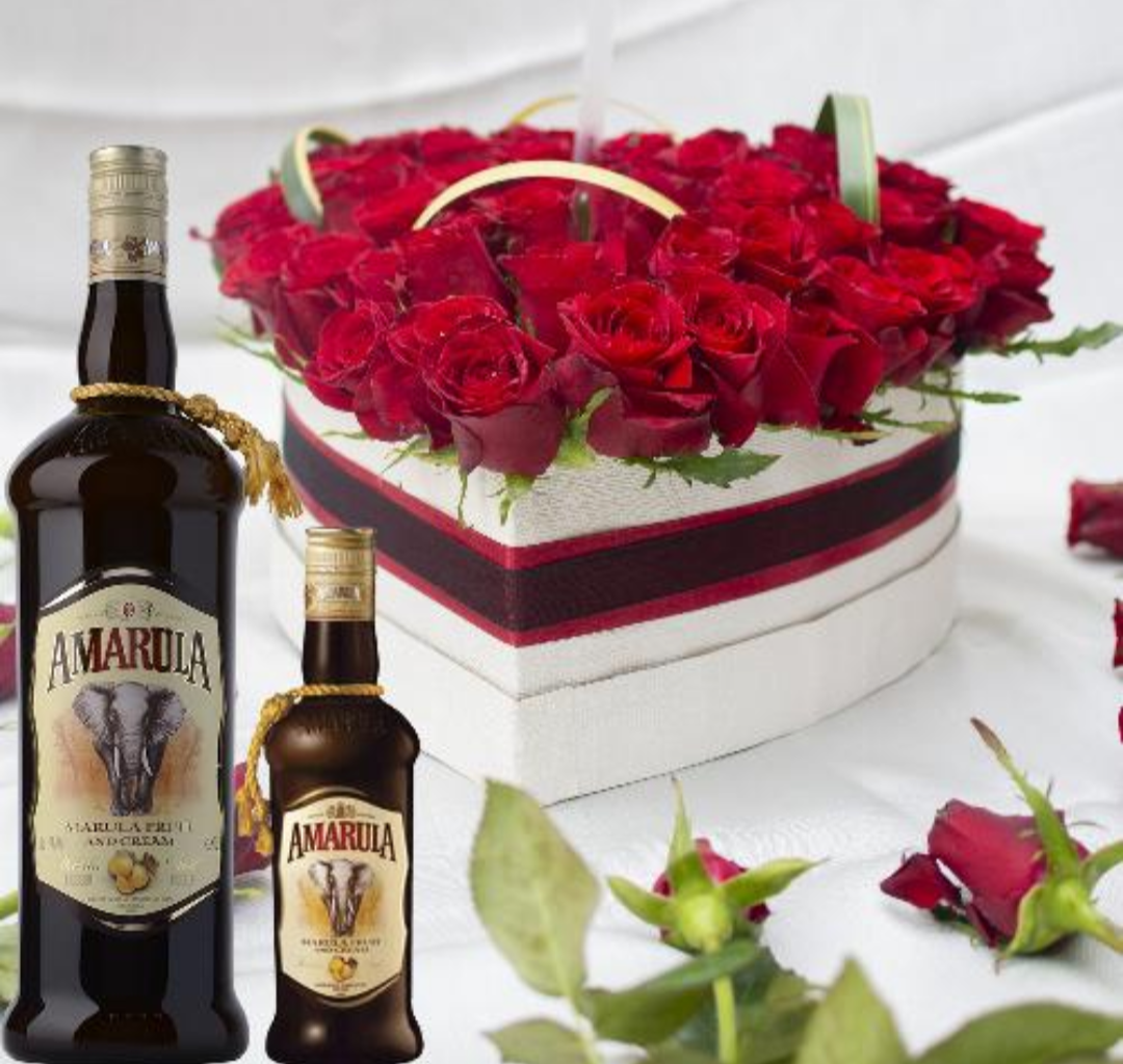 Large special Bouquet with cream liquor of 37.5cl