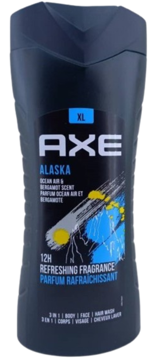 AXE Alaska 12h Refreshing Fragrance 3in1 Body,Face & Hair Wash 400ml