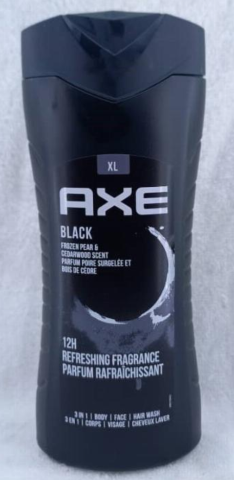 AXE Black 3in1 Refreshing Fragrance Body,Face & Hair Wash 400ml