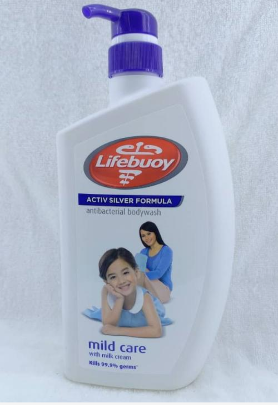 Lifebuoy Anti Bacterial Body Wash Mild Care with milk cream Kills 99.9% germs 1L