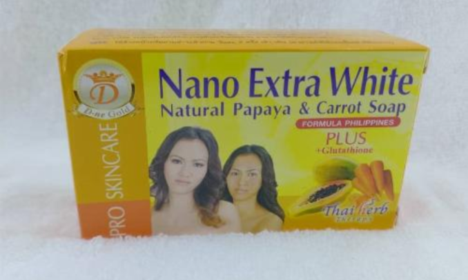Nano Extra White Natural Papaya & Carrot Soap 160gr