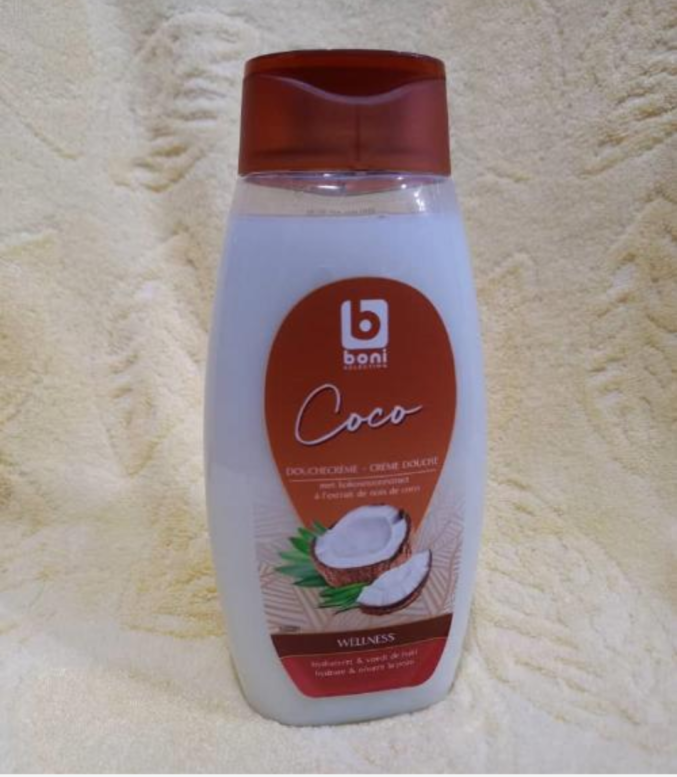 Boni selection Crème Douche à l'Extrait de Noix de Coco - Wellness 500ml