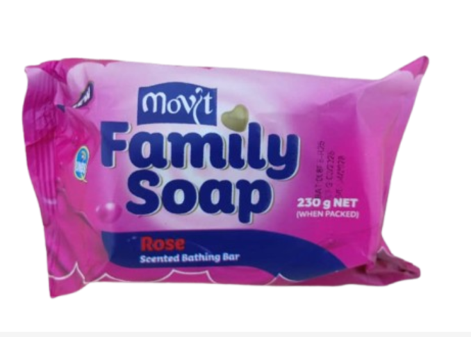 Movit Family Soap Rose Scentrd Bathing Bar 230gr
