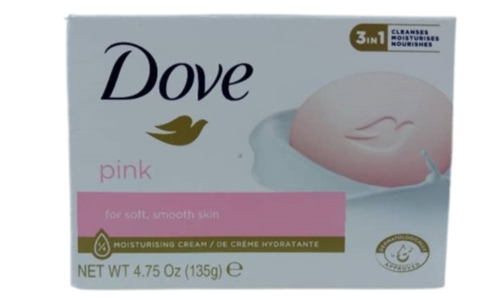 Dove pink 3in1 bar soap 135gr