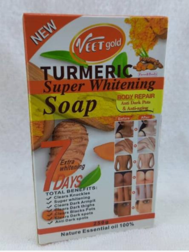 Veet Gold Turmeric Super Whitening Soap 250gr