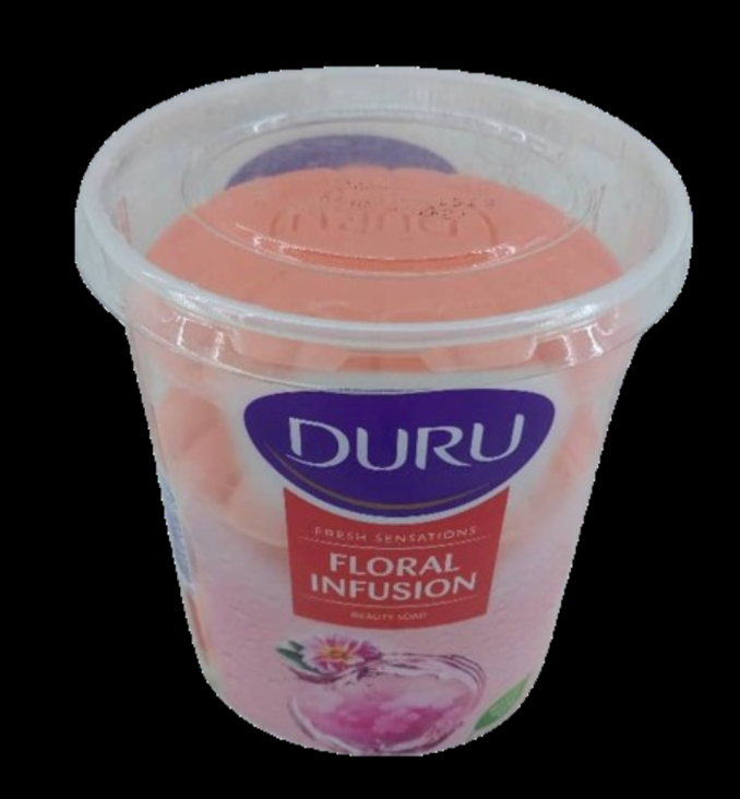 DURU fresh sensations FLORAL INFUSION  Beauty Soap (4pcs) 400gr