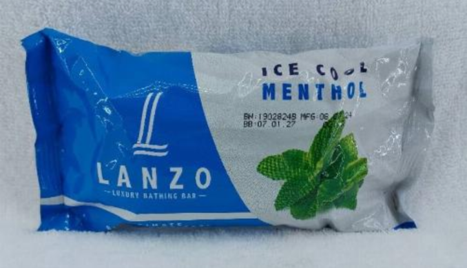 LANZO Ice Cool Menthol Luxury Bathing Bar 200g