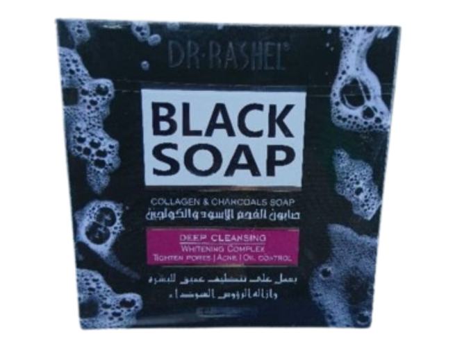 Dr Rashel Black Soap collagen & charcoal Soap 100gr