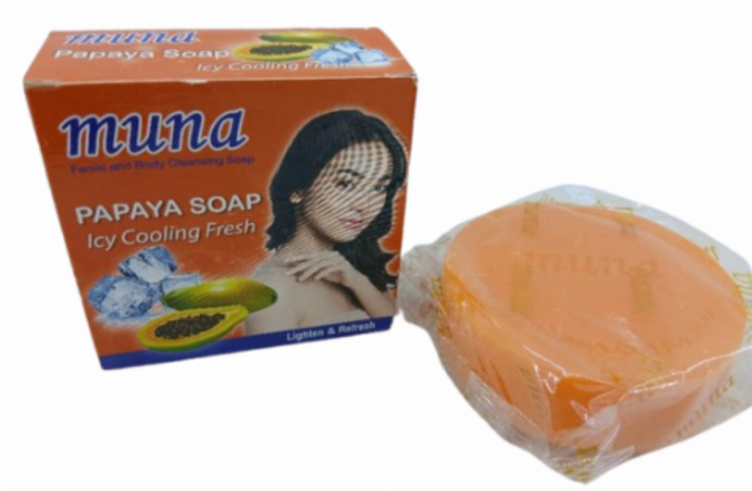 muna papaya soap icy cooling fresh 150gr