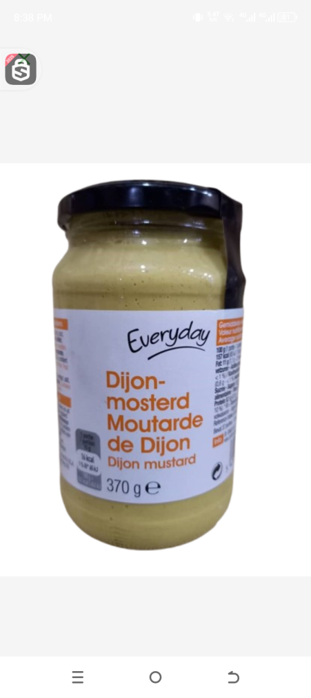 Everyday Moutarde de Dijon 370grMosterd