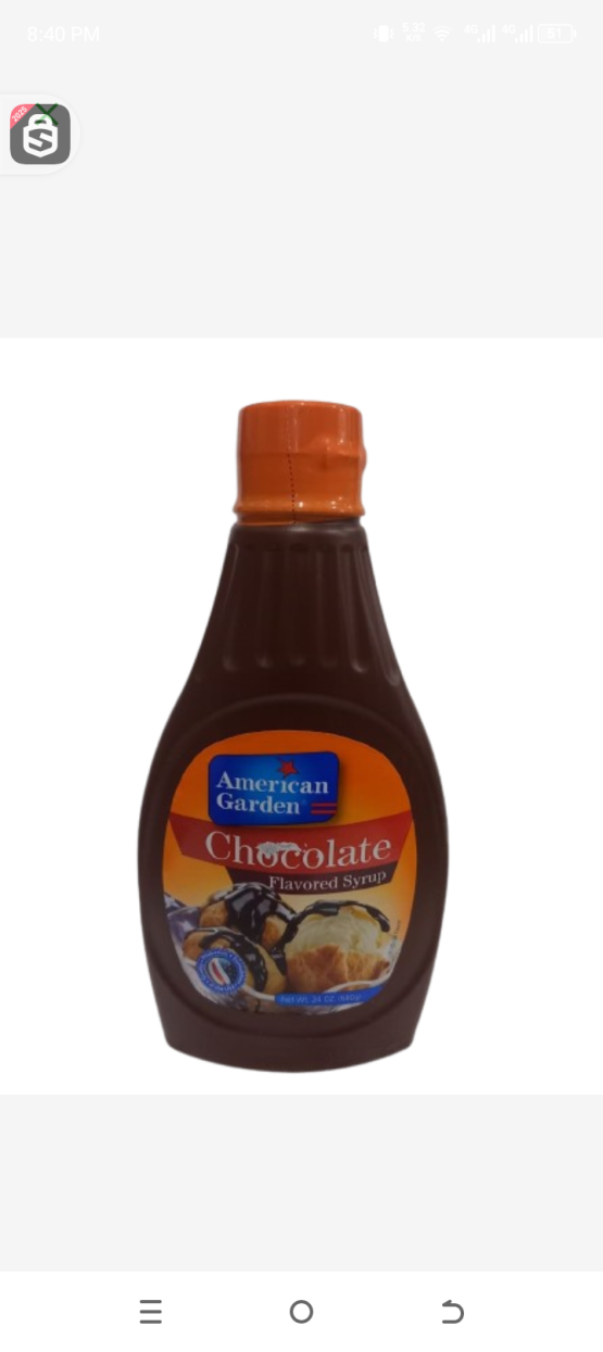 American Garden Chocolate Syrup 680gr