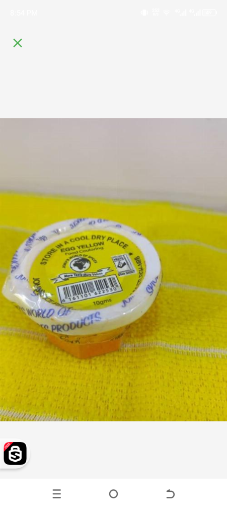 Food Colour EGG YELLOW 10g