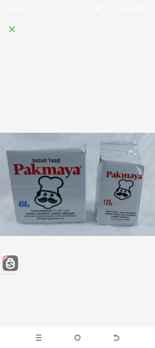 Pakmaya yeast 450gr