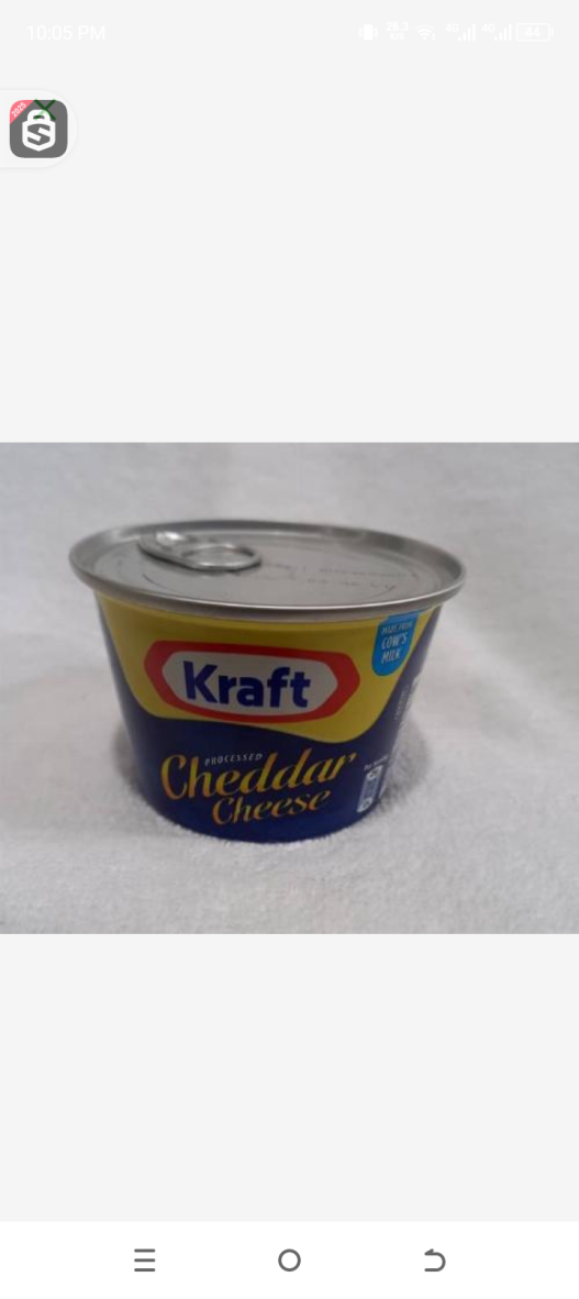 Kraft cheddar cheese 190gr