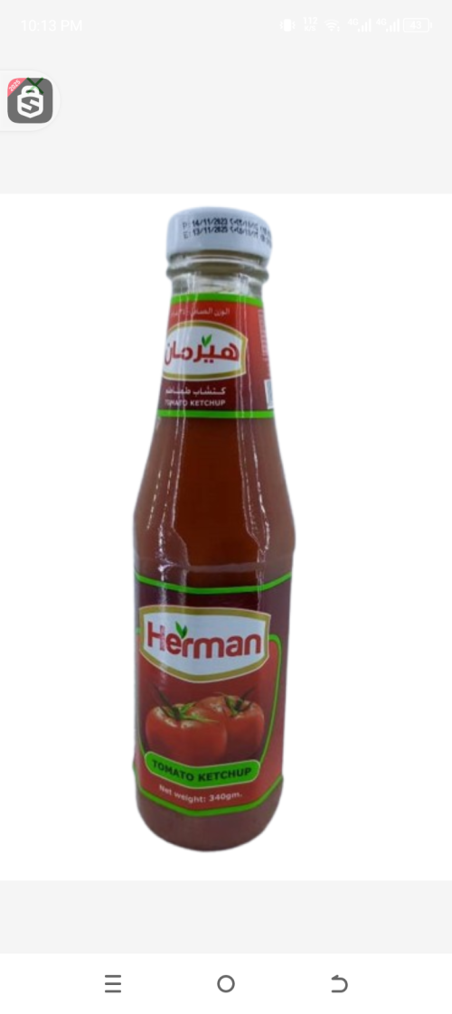 Herman Tomato Ketchup 340gr