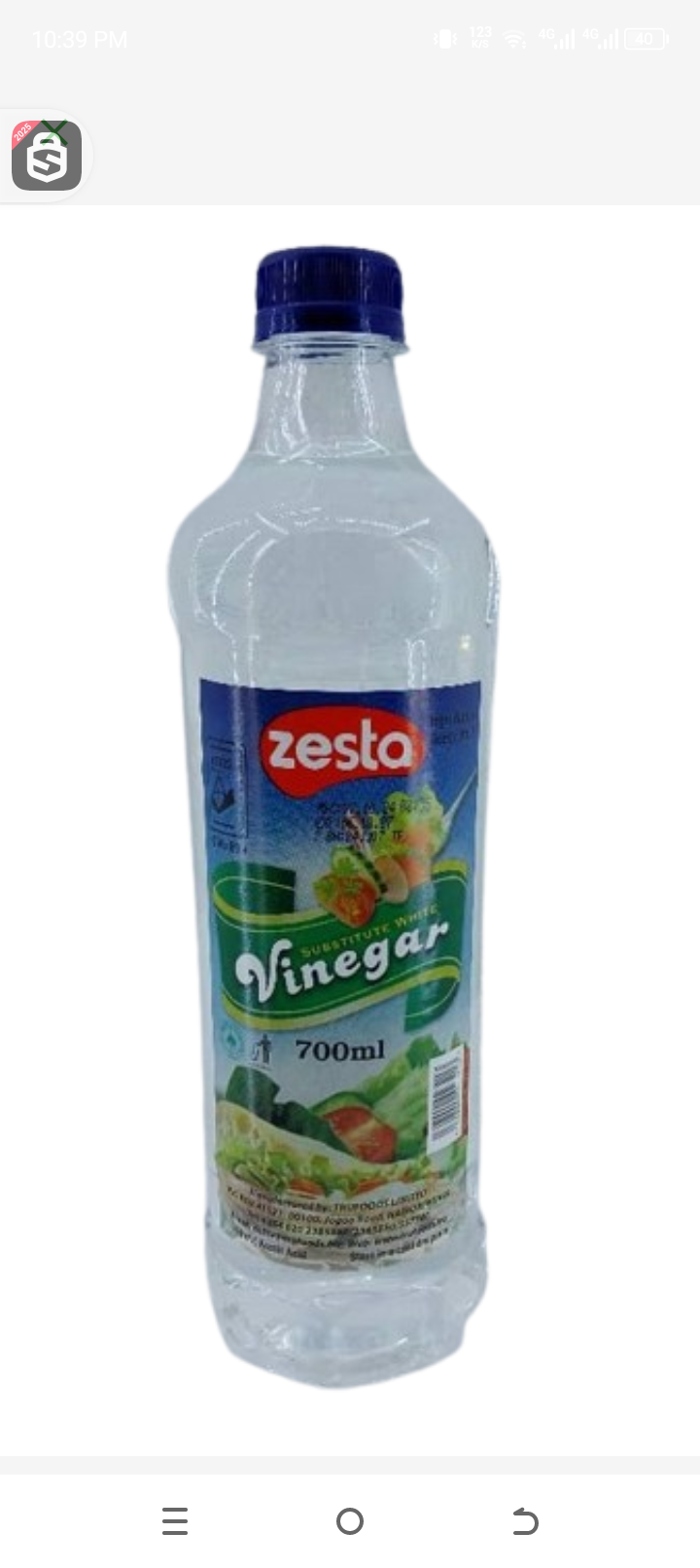 Zesta Vinegar 700ml
