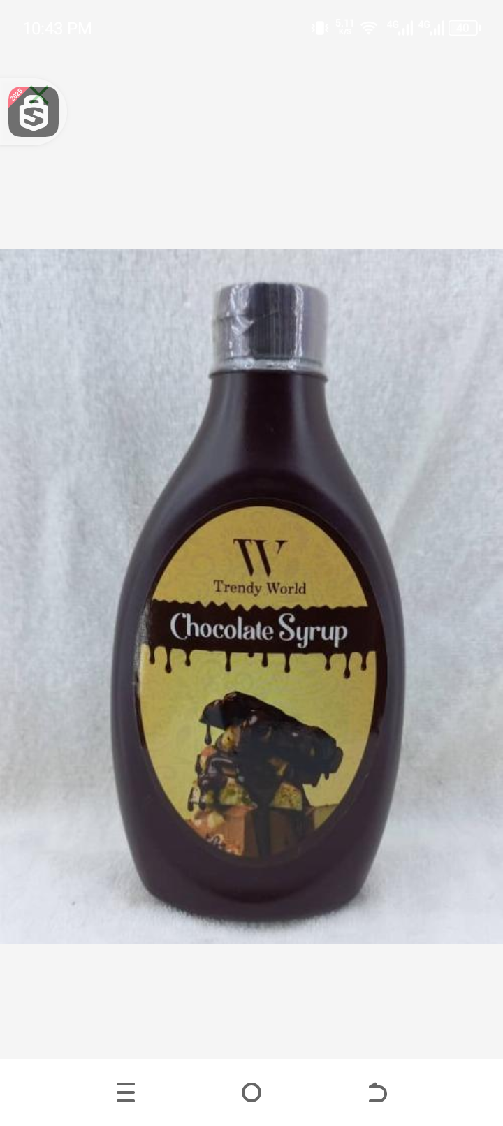 Trendy World Chocolate Syrup 623gr