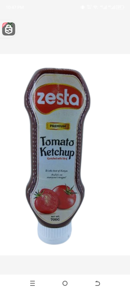 ZESTA tomato ketchup 700gr