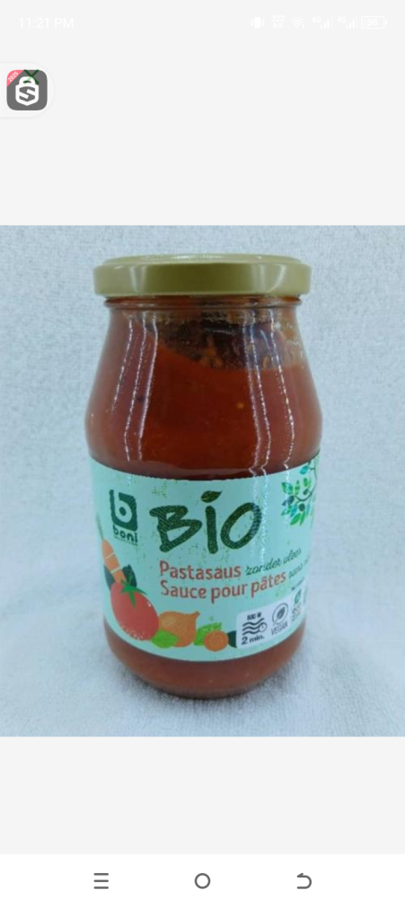 Boni selection Bio Sauce pour Pâtes 500grSans viande