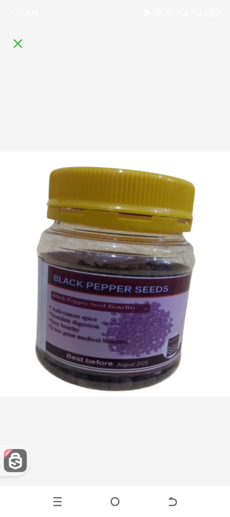 Bacom Black Pepper Seeds 45grs