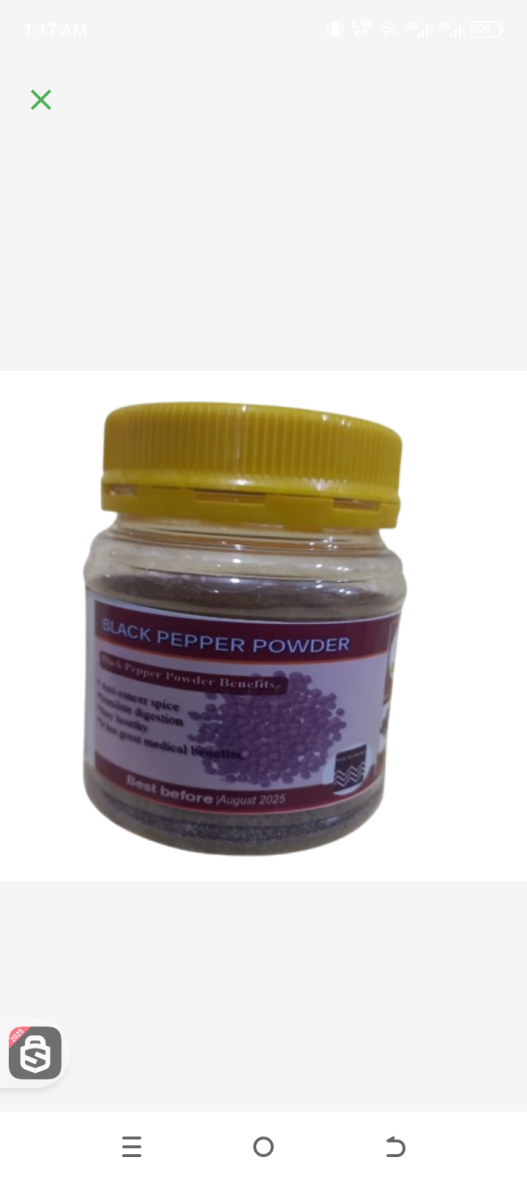 Bacom Black Pepper Powder 60grs