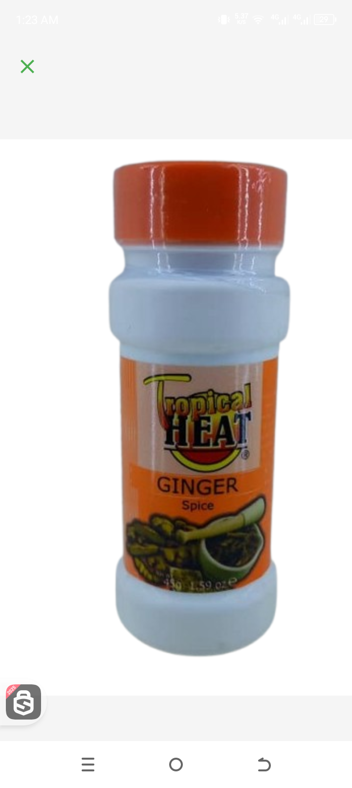 Tropical heat Ginger 45gr