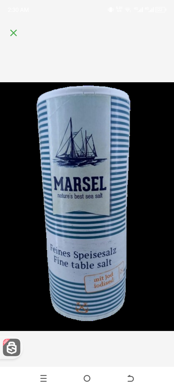 Marsel Nature's best sea salt 750gr