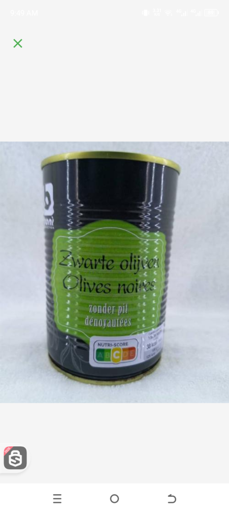 Boni selection Olive noires 400gr