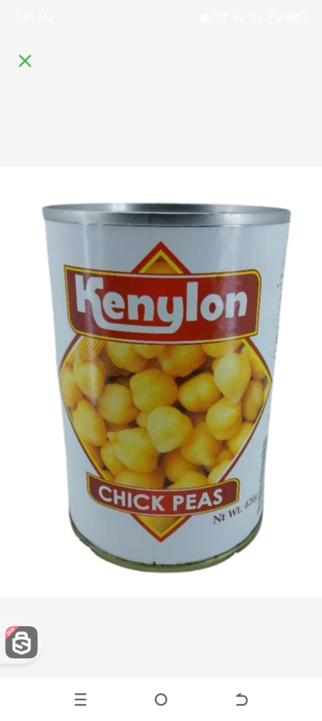 Kenylon Chick Peas 420gr
