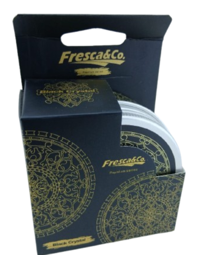Fresca&Co. Black Crystal Organic Can Air Freshener Net: 42gr