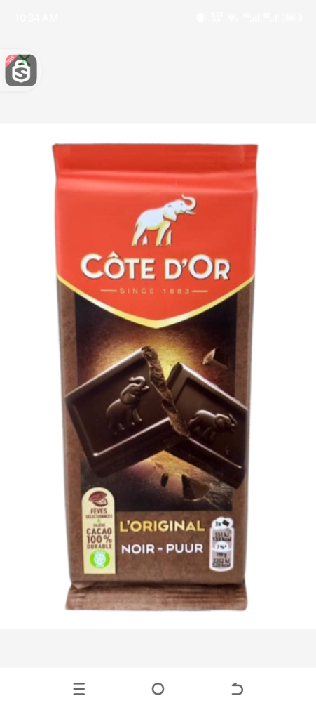 Côte d´Or L'ORIGINAL NOIR - PUUR 100gr