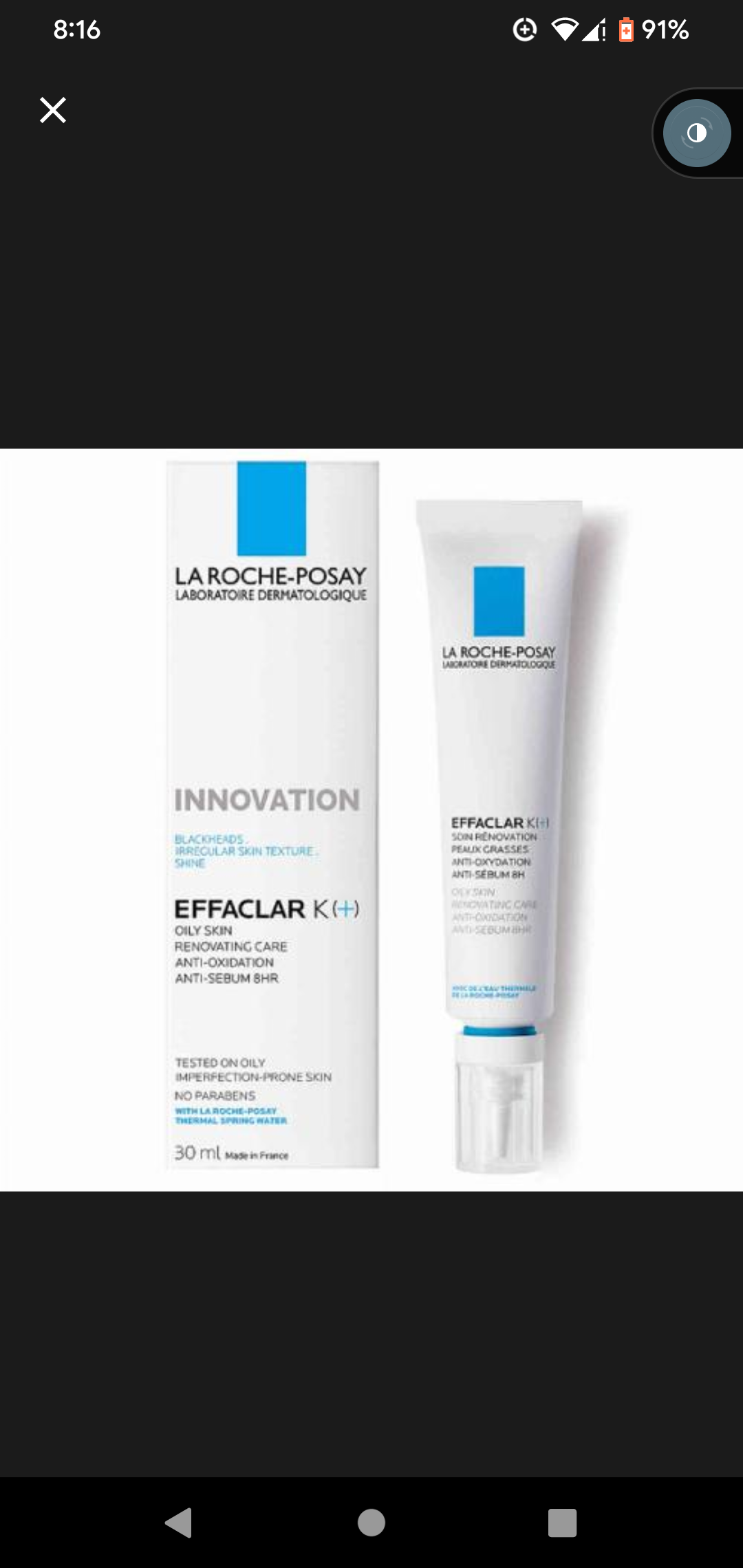 La Roche effeclar k+ renov care