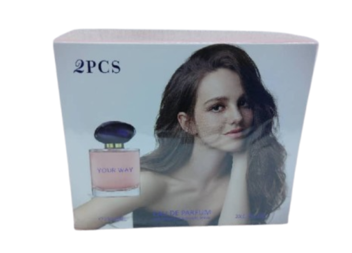 Your way 2pcs eau de parfum vaporisateur natural spray 2*50mL