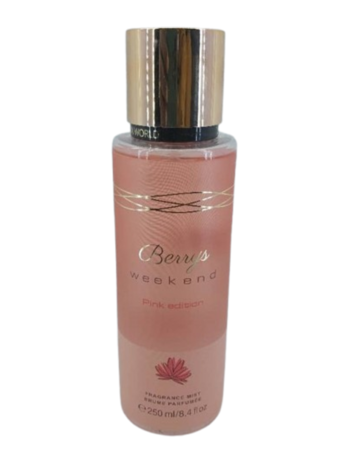 Berry's weekend  Pink edt fragrance mist 250mL