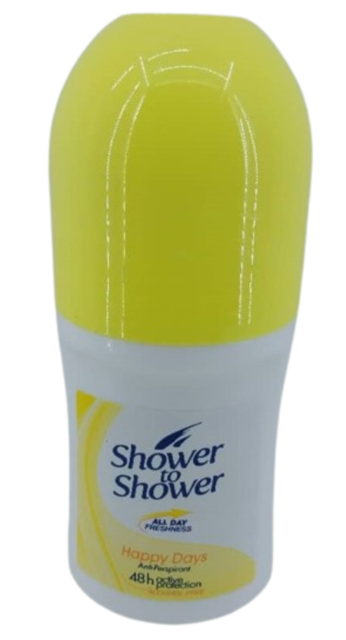 Shower to shower happy days Anti-persparant 48H active protection 50mL Rollon