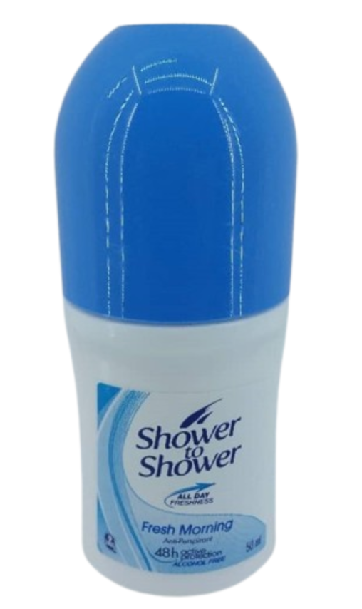Shower to shower fresh Morning Anti-perspirant 48H. Active proctoring rollon 50gr