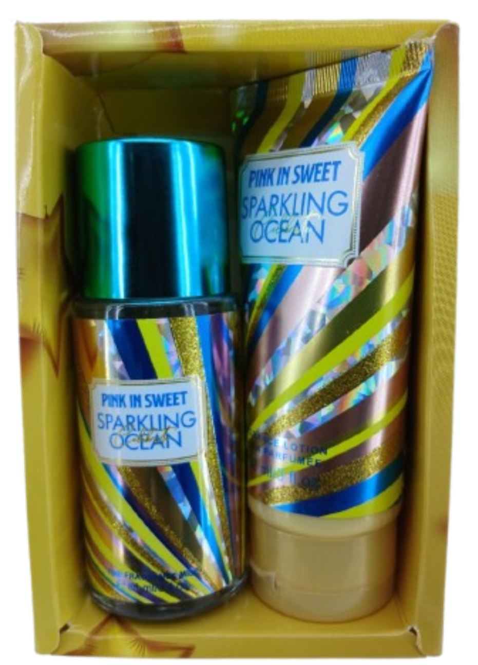 Pink In sweet Sparkling Ocean and Fragrance(lotion and mist)88ml"2