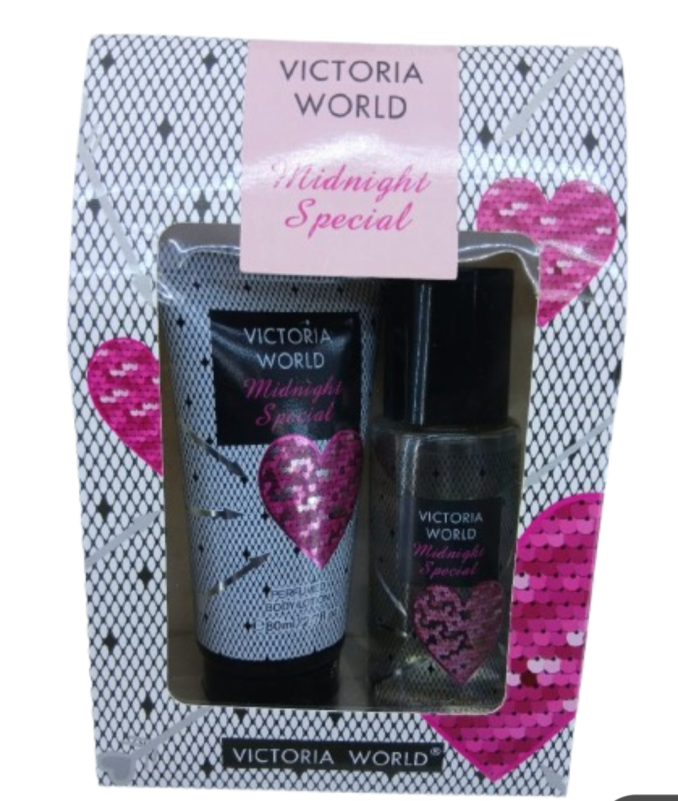 VICTORIA WORLD Midnight Special(Body Lotion and Natural Spray)88ml*2