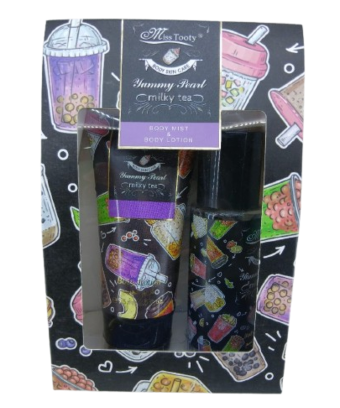 Miss Tooty Body Skin Care Milk Tea (Body Mist and Body Lotion)75ml*2