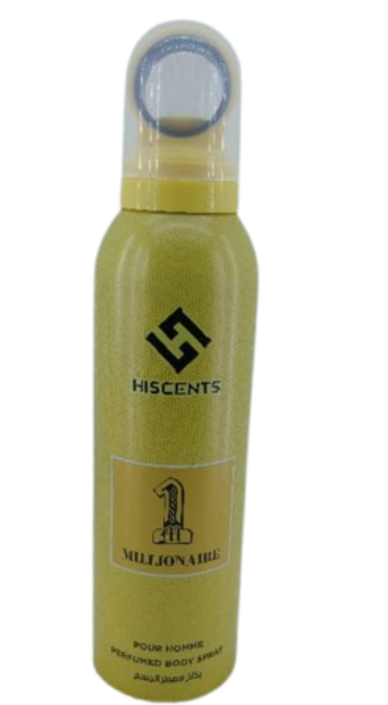 HISCENTS Millionaire Perfumed Body Spray 200ml