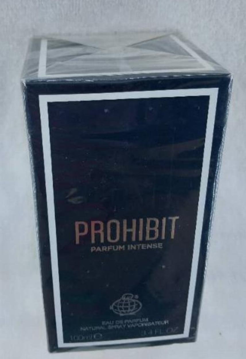PROHIBIT Parfum lntense Natural Spray Vaporisateur 100ml