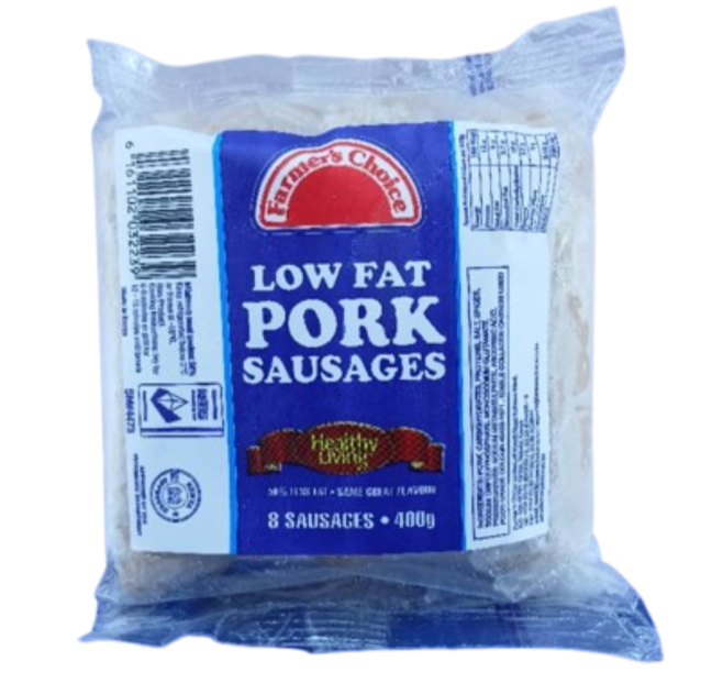 Farmer's Choice 8 Low Fat Pork Sauage 400gr