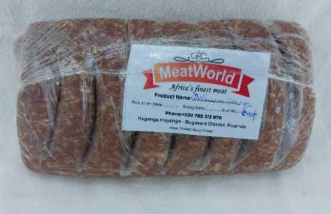 Unsmoked beef sausage 14pcs 1kgr