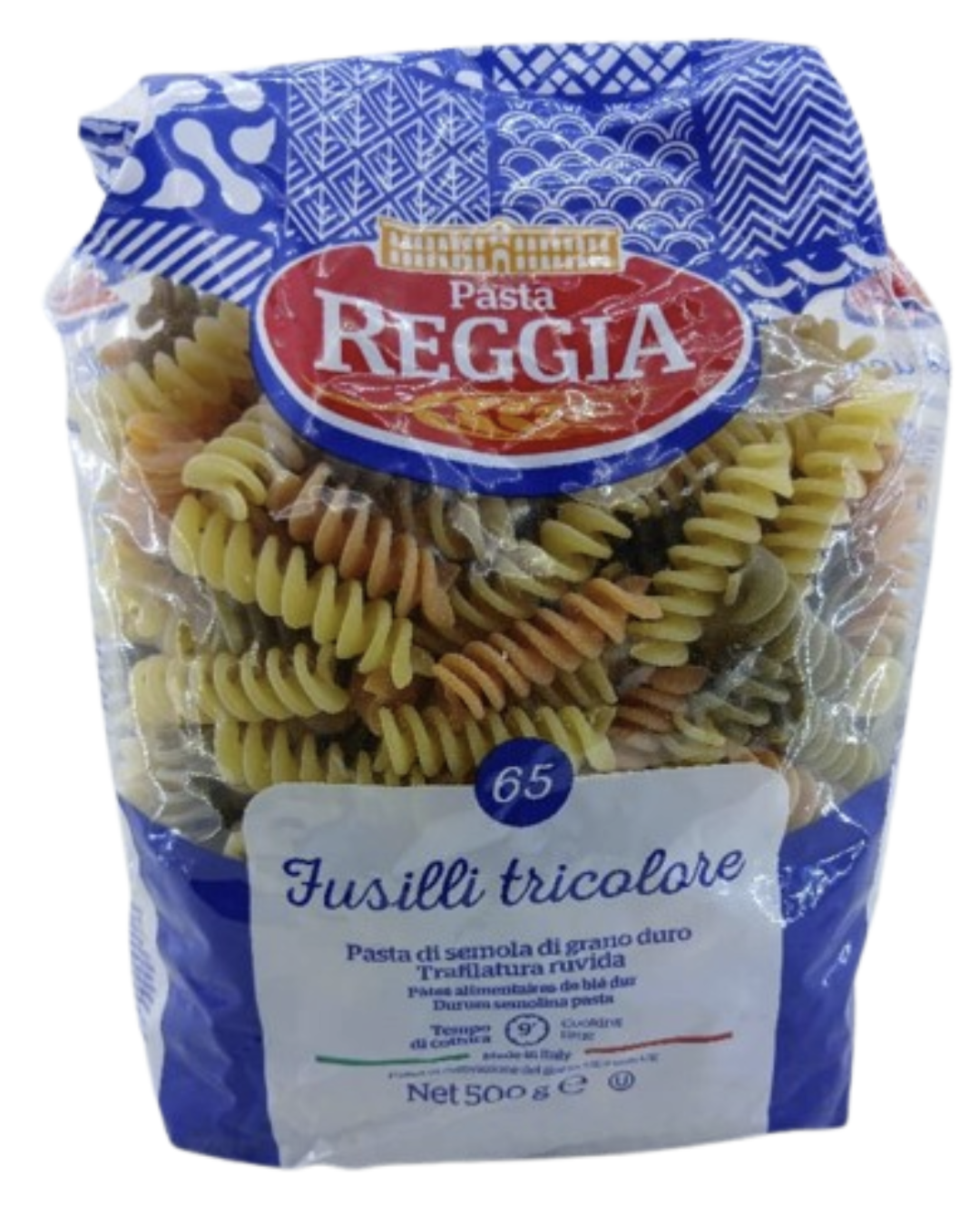 Pasta REGGIA Fusili Tricolore 500gr