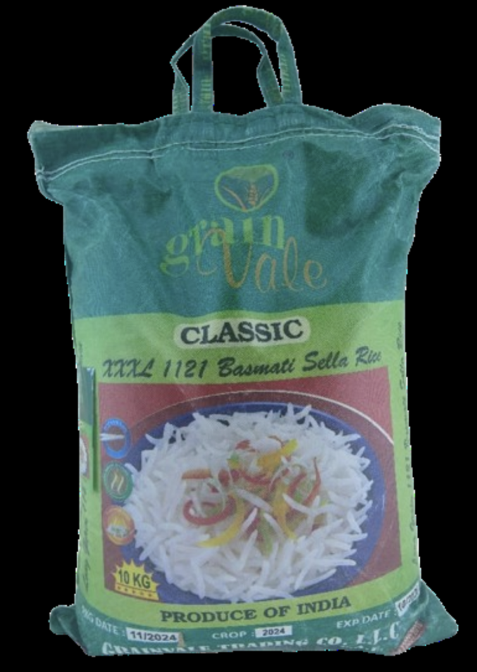 GRAIN VALE Classic XXXL 1121 Basmati Sella Rice 10kgrs